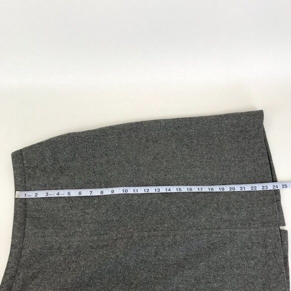 J. Crew Wool Blend A-Line Skirt Women’s Size 10 Zip Pockets Lined Herringbone - Picture 8 of 10
